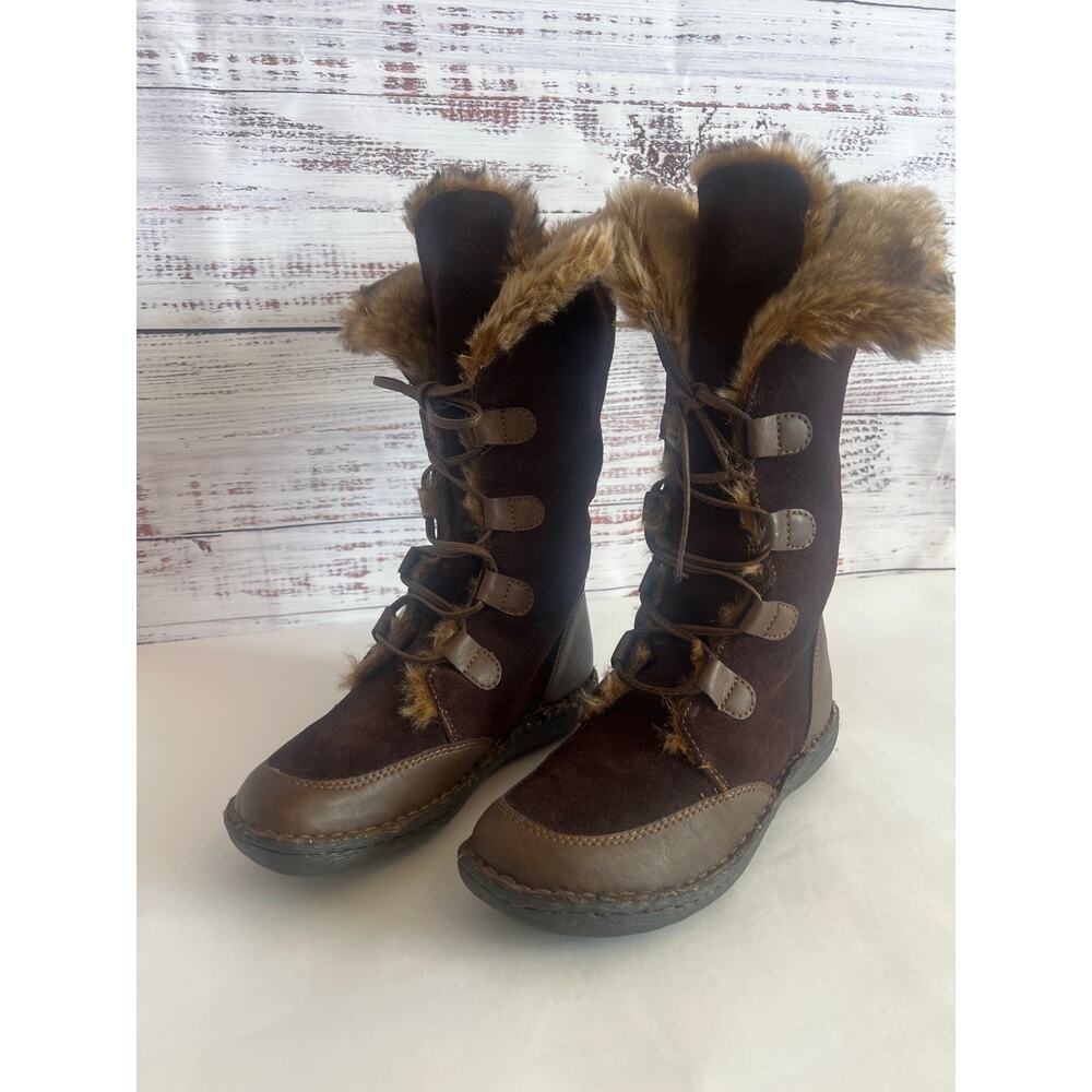B.O.C. Born Winter Suede
Shearling Lace Up
Women's Brown Boots Size 6.5